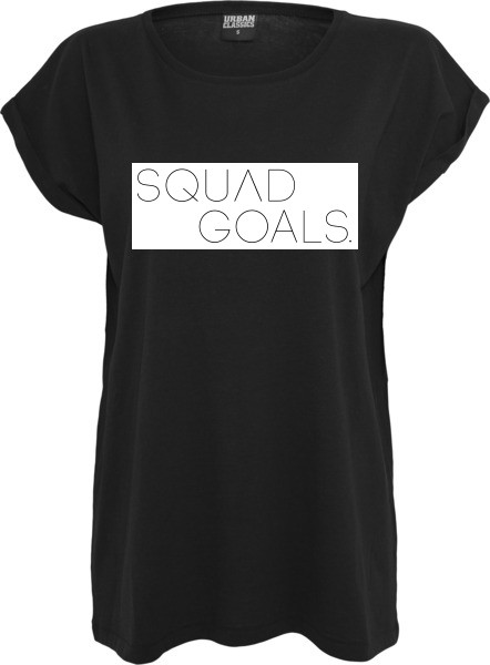 "SQUAD GOALS" Ladies Extended Shoulder Tee