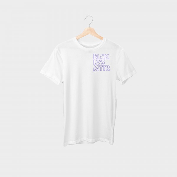 „#blacklivesmatter Purple Oversize Brustprint“ Unisex Organic T-Shirt