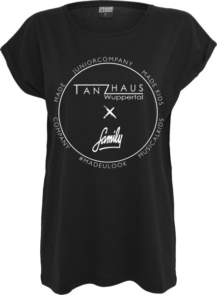 "TANZHAUS X FAMILY" Ladies Extended Shoulder Tee